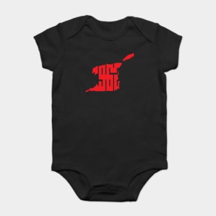 TRINI 1962 MAP Baby Bodysuit